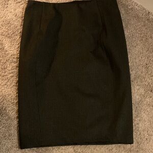 Classic Dark Gray Pencil Skirt